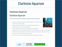 Tablet Screenshot of charlestonaquarium.info